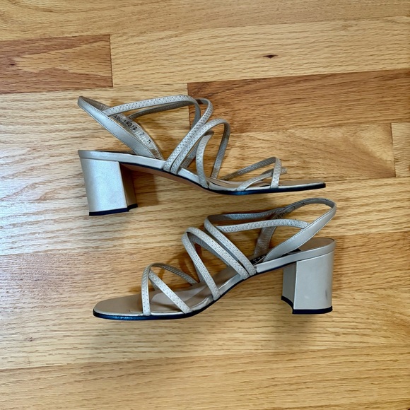 Stuart Weitzman Strappy Block Heels - Picture 3 of 5